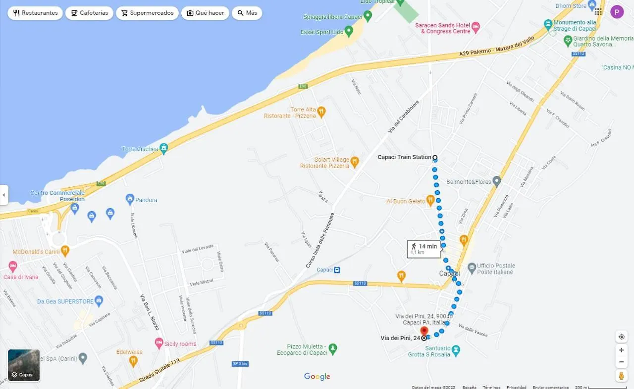D'Kasa Mia Capaci Lägenhet Italien